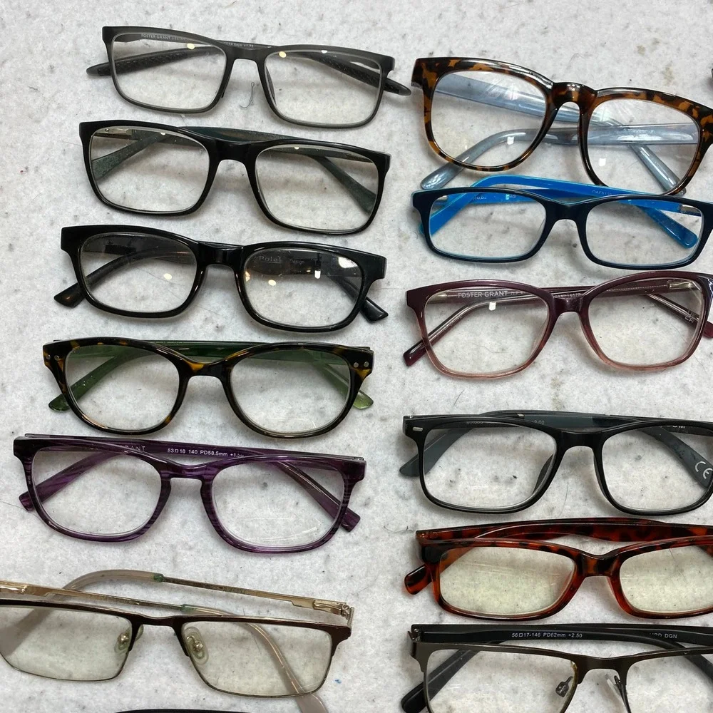 Lot Of 30 Mixed Reading Glasses Bundle Unisex OS Rectangular Cat Eye Bundle